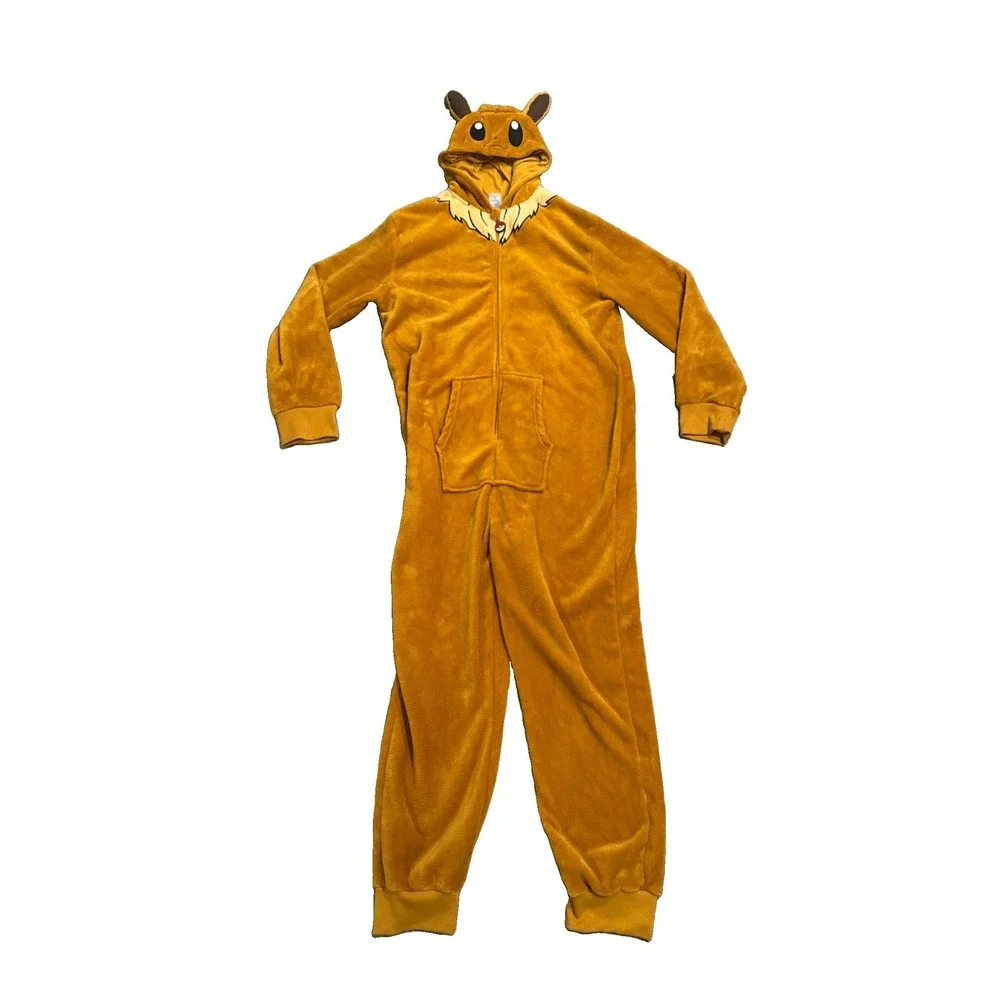Pokemon Eevee PJ's Pajamas Adult Cosplay Costume Size L / XL OPPOSUITS